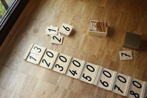 Seguintafeln von Montessori
