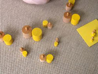 montessori farbige Zylinder